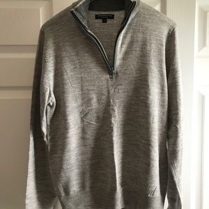 Express Quarter Zip Merino Wool Sweater